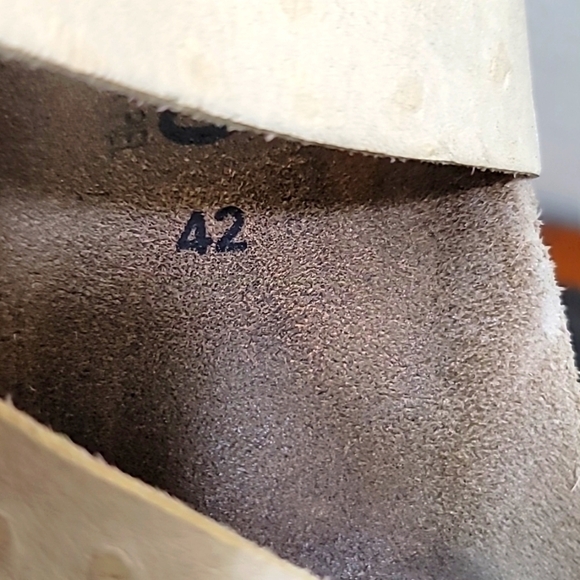 MEPHISTO HELEN WOMEN'S  LEATHER SANDAL IN CREAM SIZE 42 OR 11.5 - Picture 8 of 10